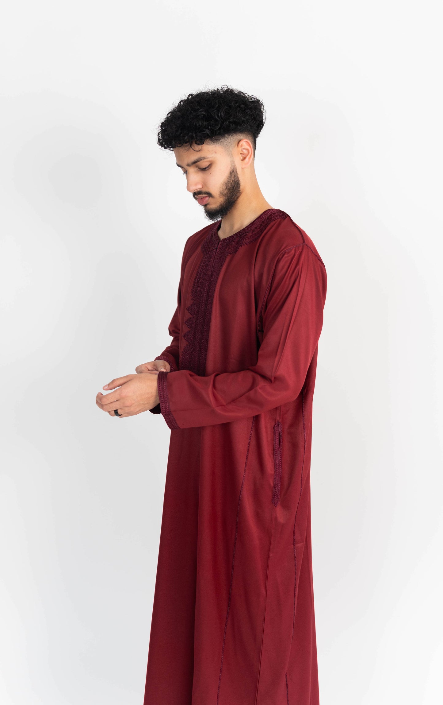 Royal Red Moroccan Thobe